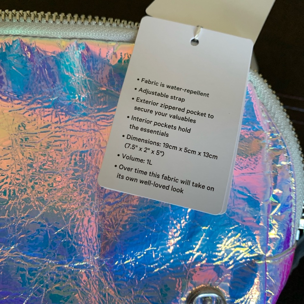 lululemon athletica Iridescent Holographic Crossbody Pouch - Pink/Blue/Purple - Picture 6 of 10